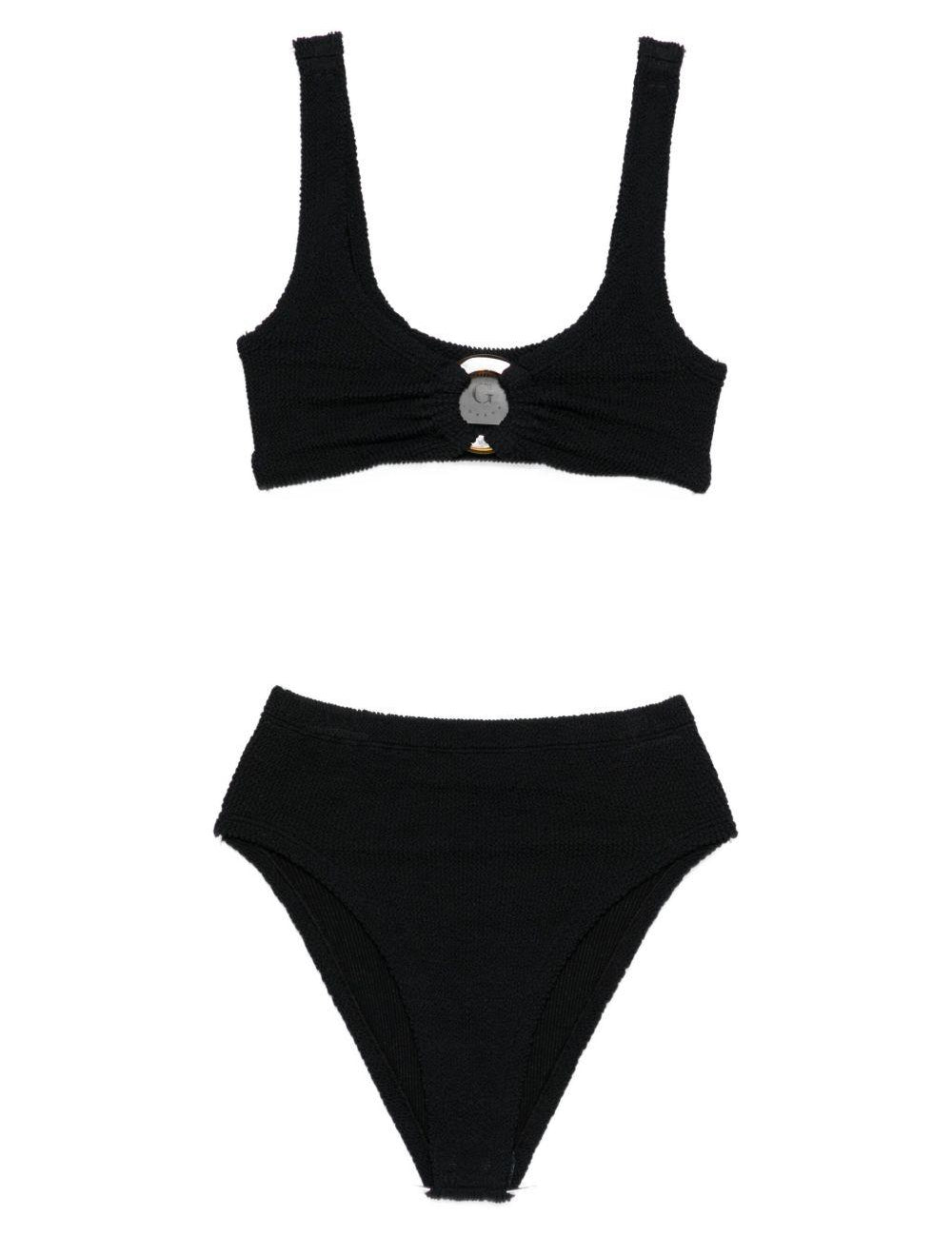 Bikini due pezzi nadine in nero Hunza g - donna 