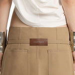 Shorts con cintura in beige Courrèges - donna 