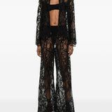 Pantaloni con pizzo in nero Maurizio - donna 