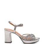 Sandali con tacco alto in argento Chie mihara - donna 