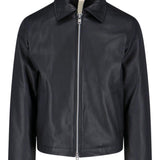 Giacca in pelle con zip in nero Sunflower - uomo 
