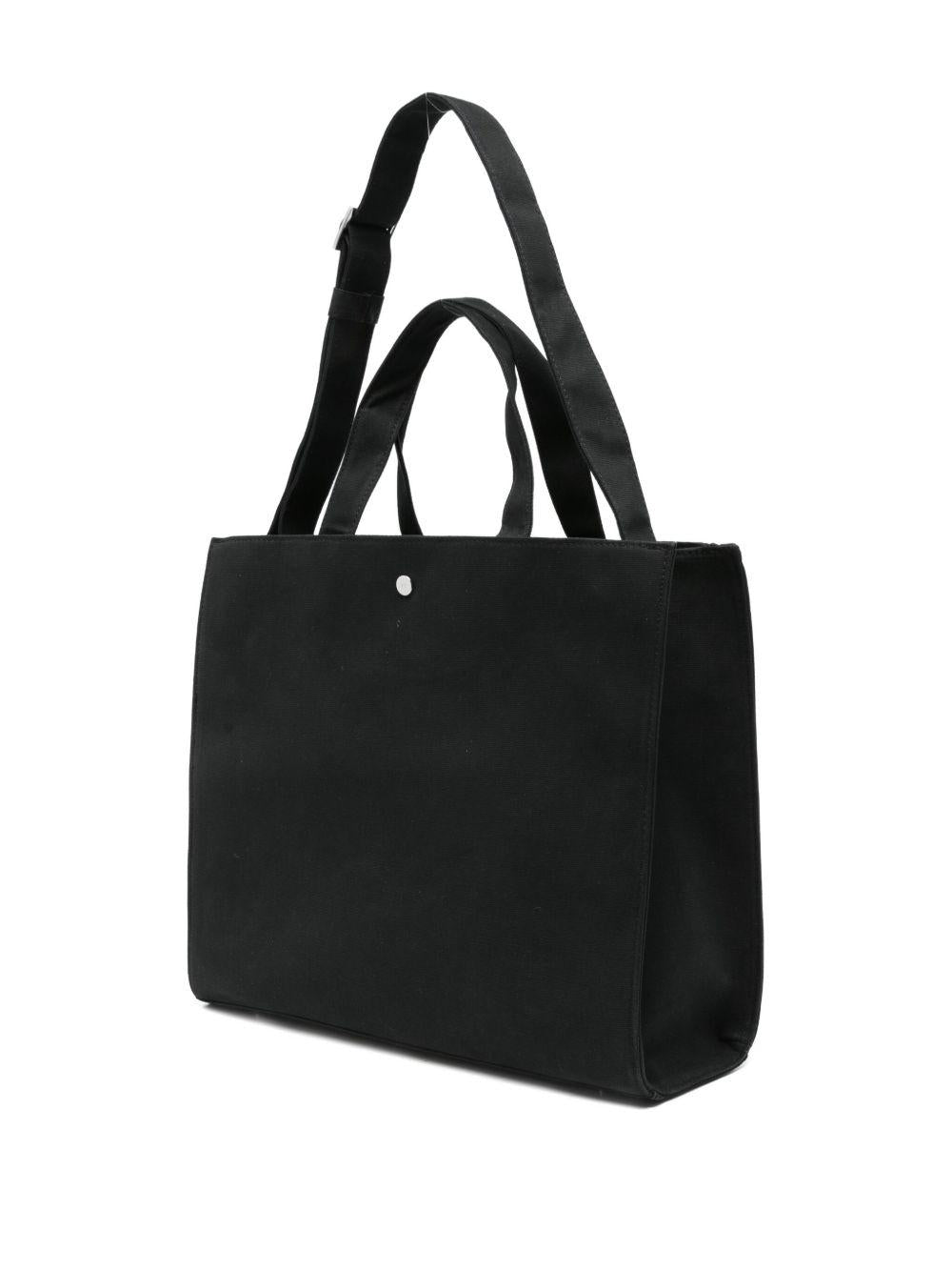 Borsa tote con dettaglio zip in nero HELIOT EMIL - uomo 