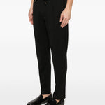 Pantaloni wimbledon con coulisse in nero Briglia 1949 - uomo 