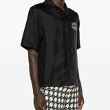 Camicia a maniche corte in nero 