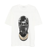 T-shirt con stampa Mask Crosses in bianco Ih nom uh nit - uomo 