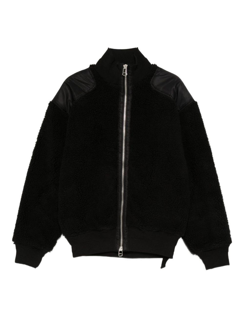 Bomber con zip in nero Oamc peacemaker - uomo 