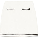 Minigonna con fiocco jacquard in bianco Self-portrait - donna 