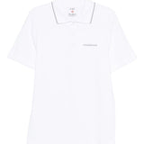 Polo con logo ricamato in bianco Casablanca - uomo 