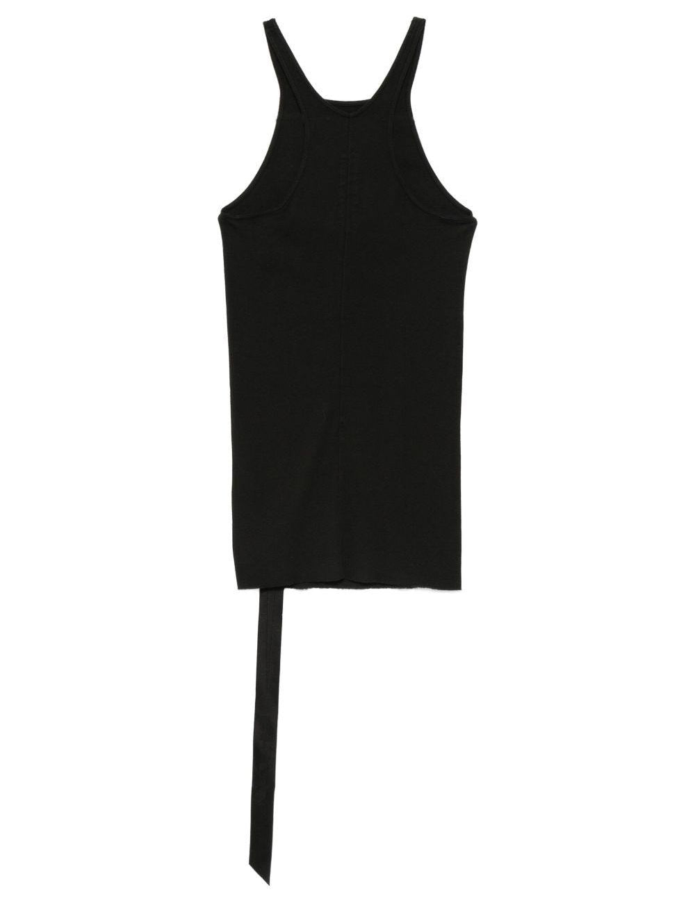 Top asimmetrico a coste in nero Rick owens drkshdw - donna 