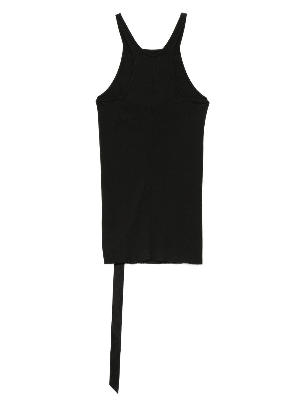 Top asimmetrico a coste in nero Rick owens drkshdw - donna 