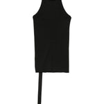 Top asimmetrico a coste in nero Rick owens drkshdw - donna 
