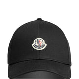 Cappello da baseball con applicazione logo in nero Moncler - uomo 