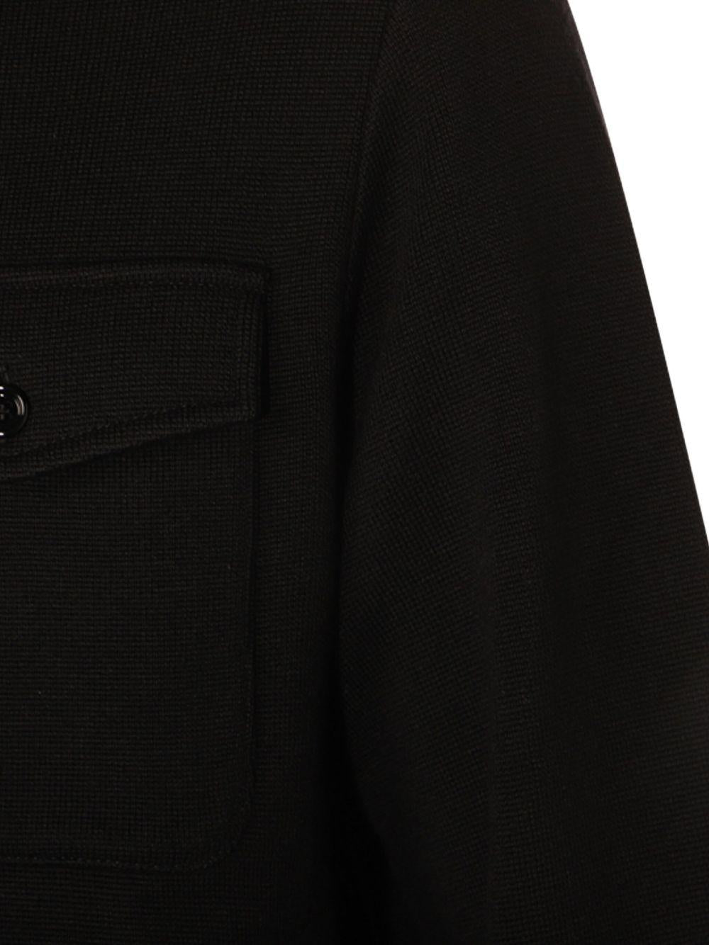 Giacca di lana con tasche sul petto in nero Lardini - uomo 