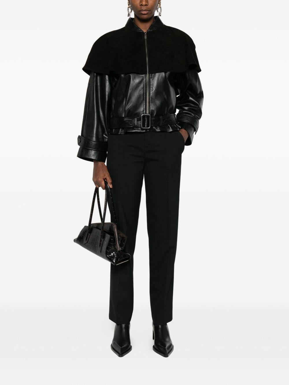 Pantaloni dritti in nero Alberta Ferretti - donna 