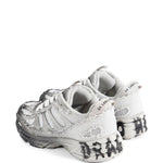 Sneakers Dragger con effetto vissuto in grigio e bianco 44 label group - uomo 