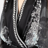 Blusa con stampa in bianco e nero Elie Saab - donna 