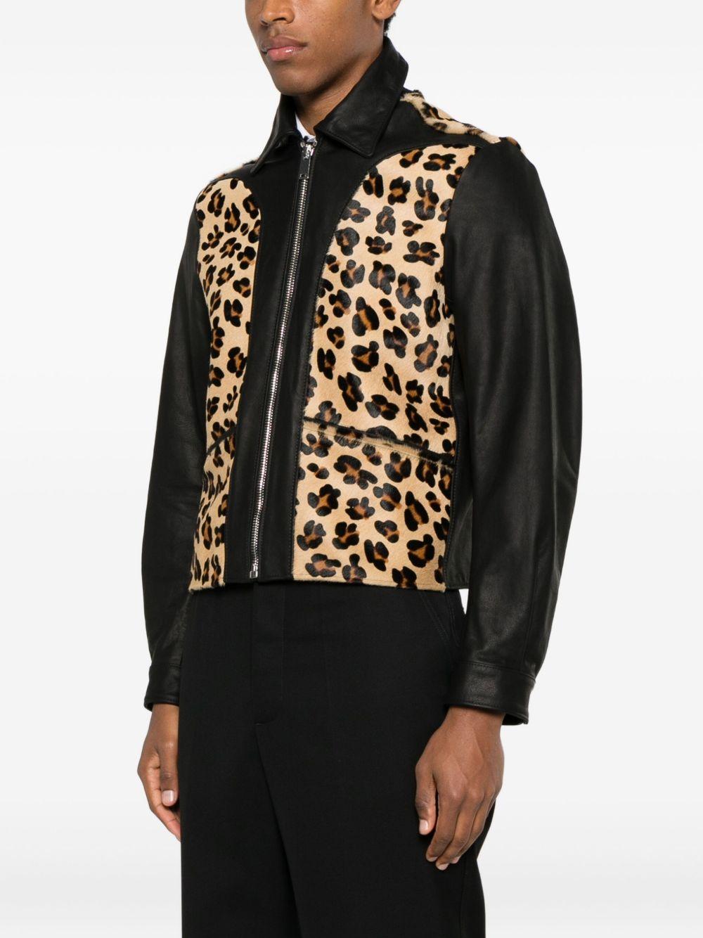 Giacca con pannello leopardato phreak  Second layer - uomo 