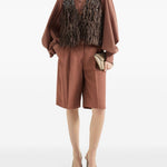 Camicia con maniche a sbuffo in rosa Brunello Cucinelli - donna 