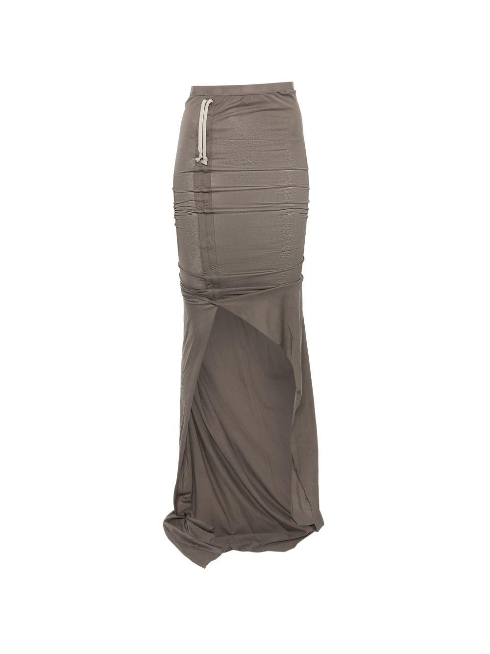 Gonna lunga Soft Edfu con spacco in grigio Rick owens drkshdw - donna 