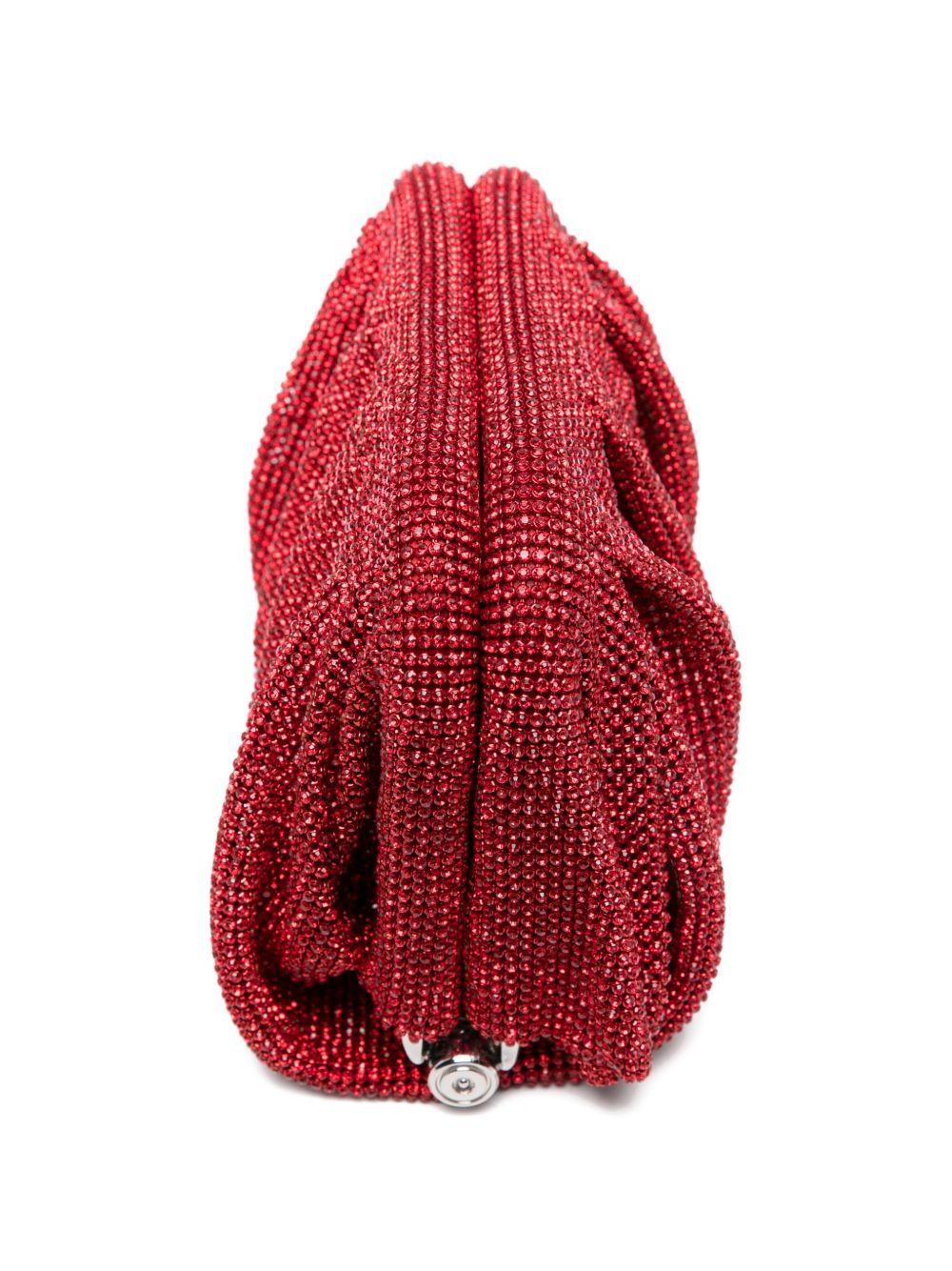 Clutch Venus piccola con cristalli in rosso Benedetta Bruzziches - donna 