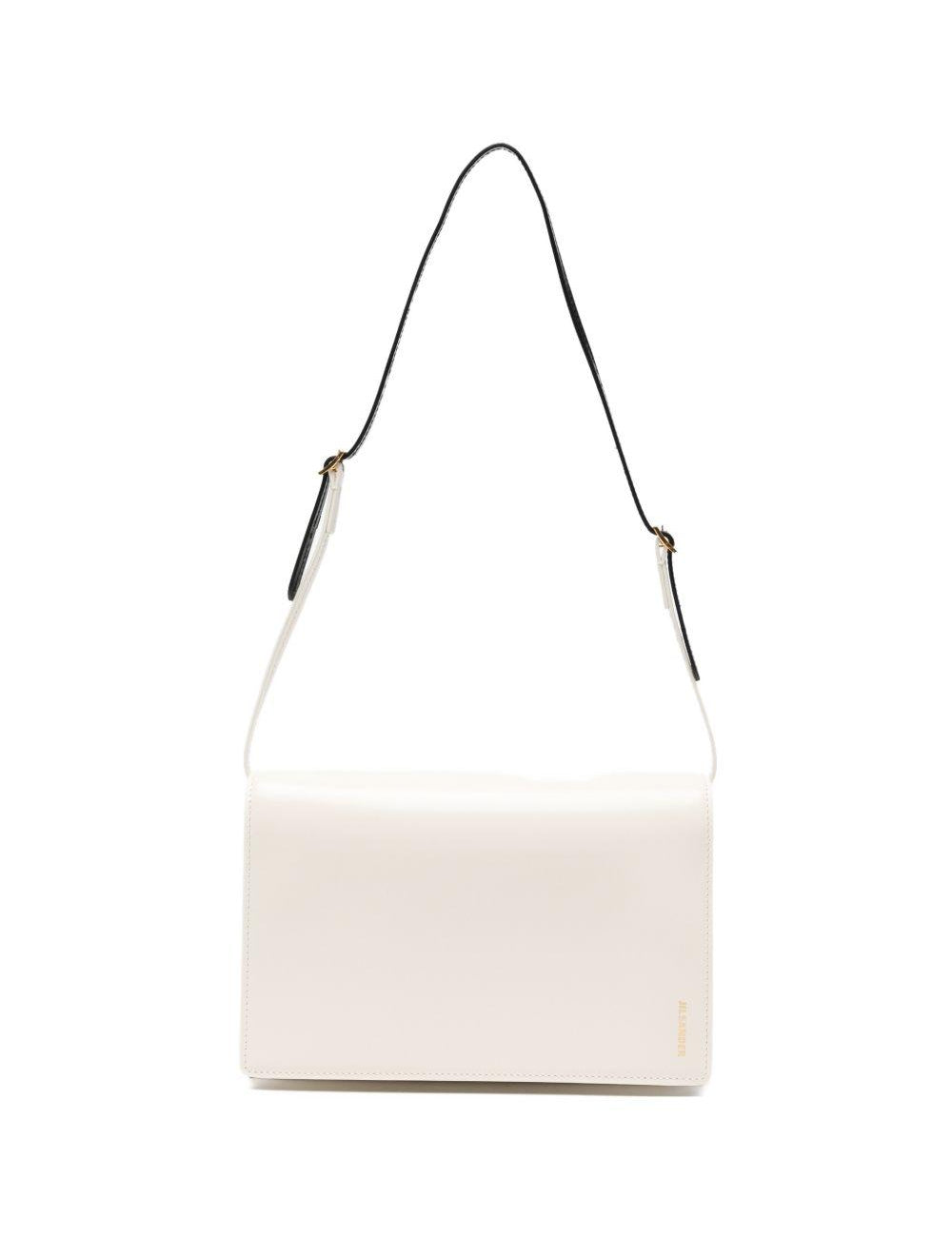 Borsa a spalla file in bianco Jil sander - donna 