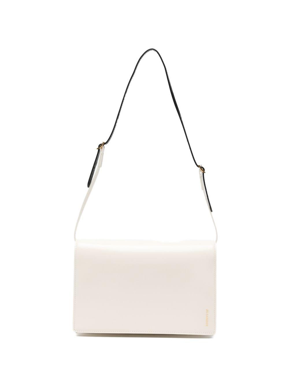 Borsa a spalla file in bianco Jil sander - donna 