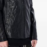 Giacca in pelle in nero Rick Owens - uomo 