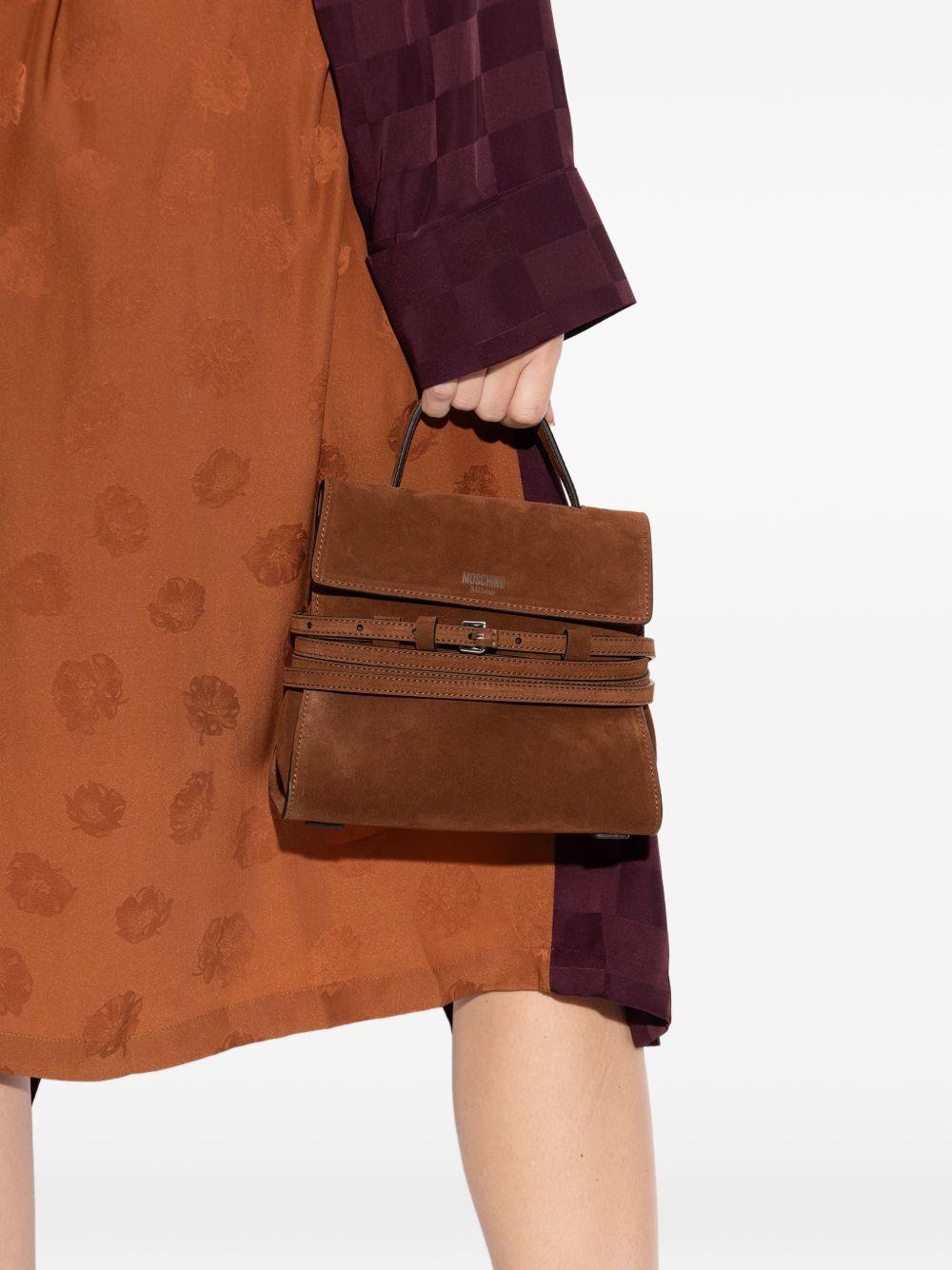 Borsa a mano piccola Tie Me in marrone Moschino - donna 