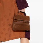 Borsa a mano piccola Tie Me in marrone Moschino - donna 