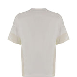 T-shirt a maniche corte con tasca in bianco And wander - uomo 