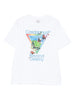 T-shirt a maniche corte con stampa grafica in bainco Casablanca - uomo