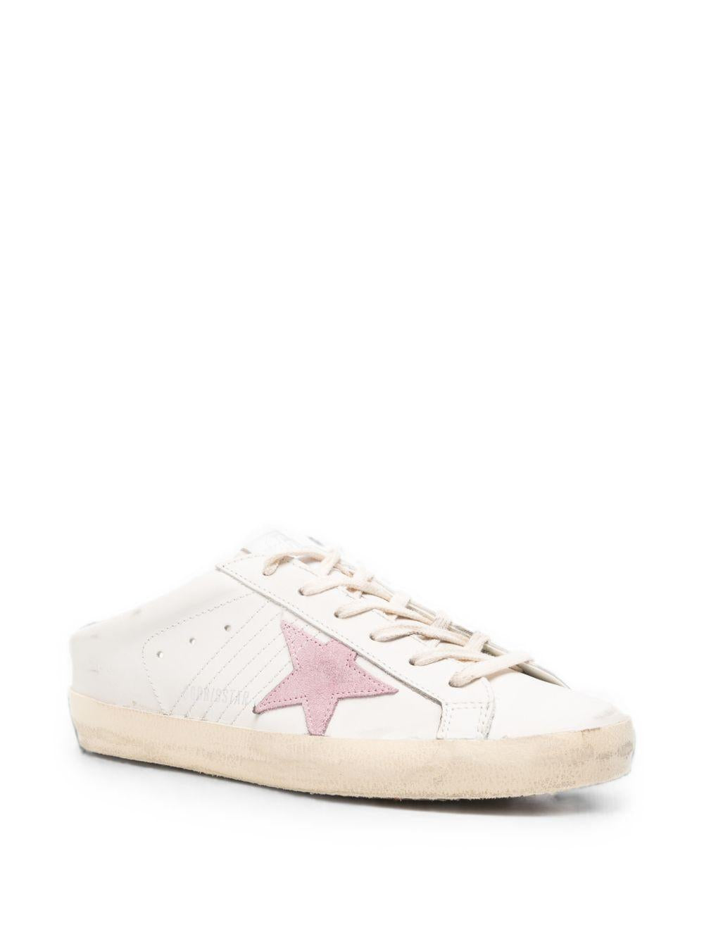 White sneakers super star sabot golden goose - women 