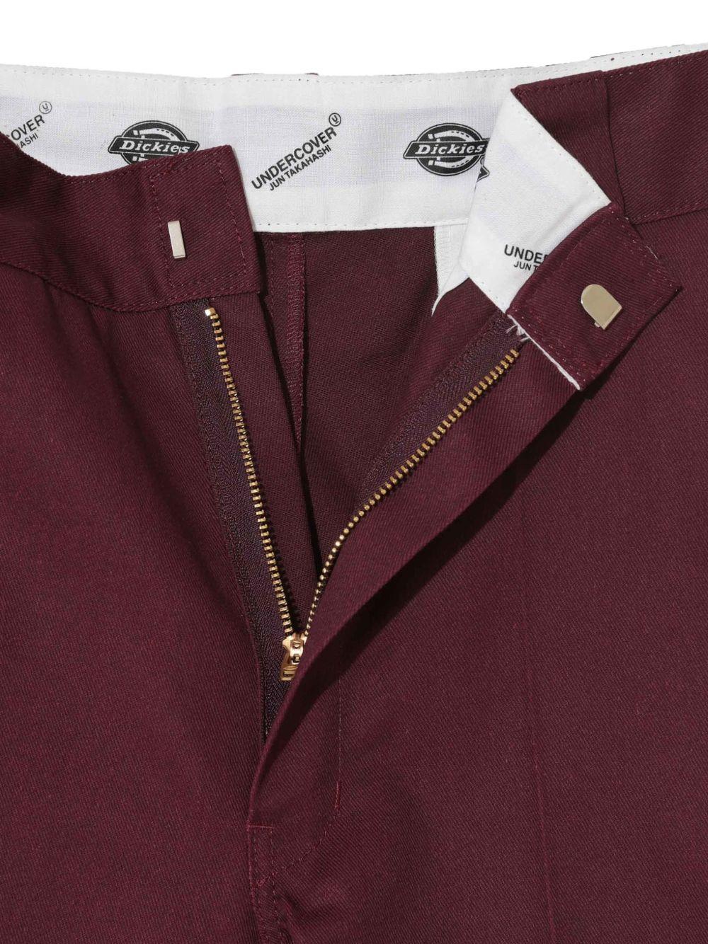 Shorts con logo in bordeaux Undercover - uomo 