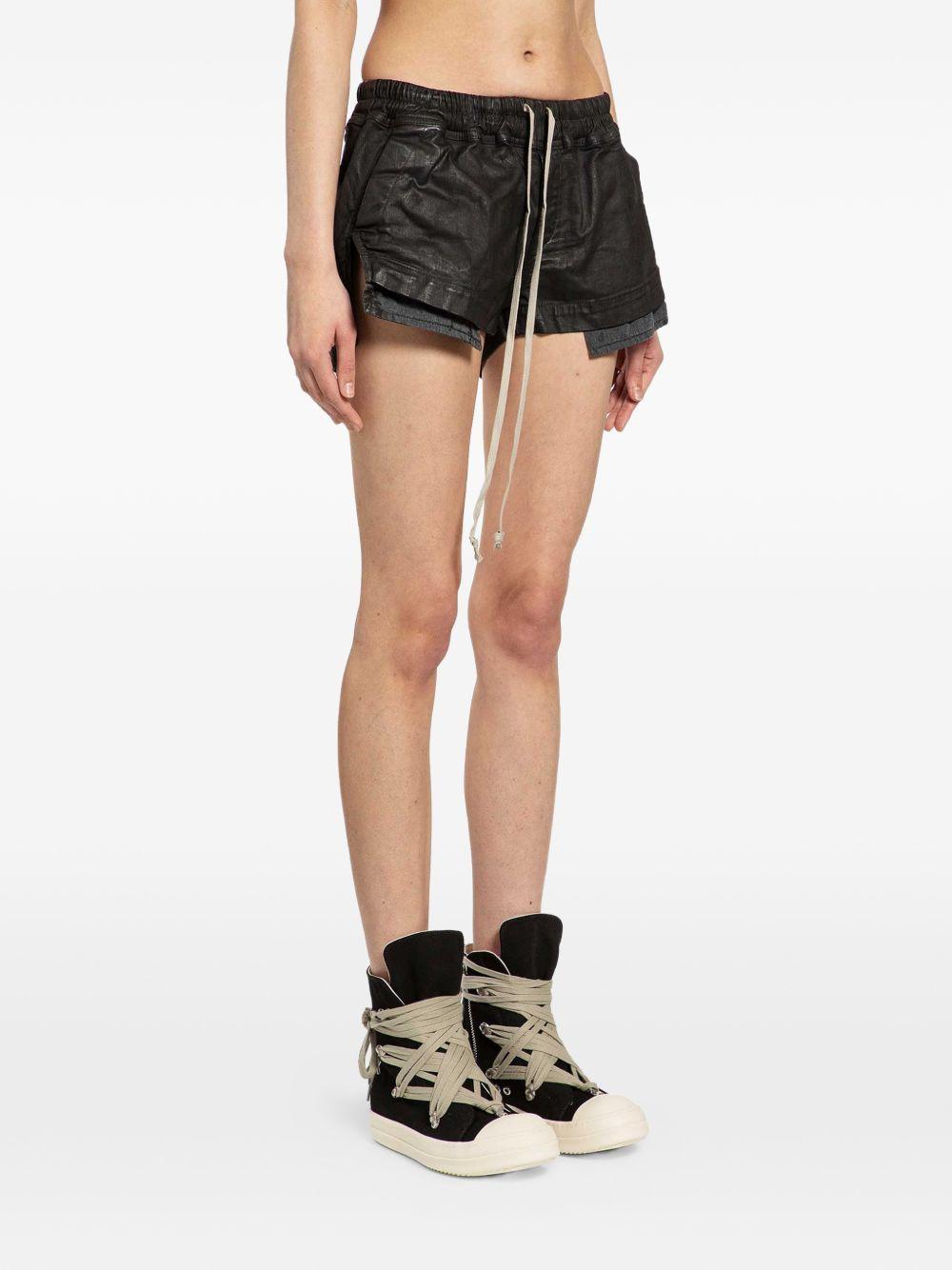 Shorts con coulisse fog in nero Rick owens drkshdw - donna 