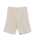 Pantaloncini con dettagli a pieghe in beige Briglia 1949 - uomo 
