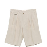 Pantaloncini con dettagli a pieghe in beige Briglia 1949 - uomo 