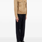 Giacca-camicia con tasche in beige Mm6 maison margiela - uomo 