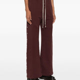 Pantaloni con bottoni in marrone Rick Owens DRKSHDW - donna 