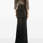 Abito lungo Kiya con decorazioni in lilla Jenny packham - donna 