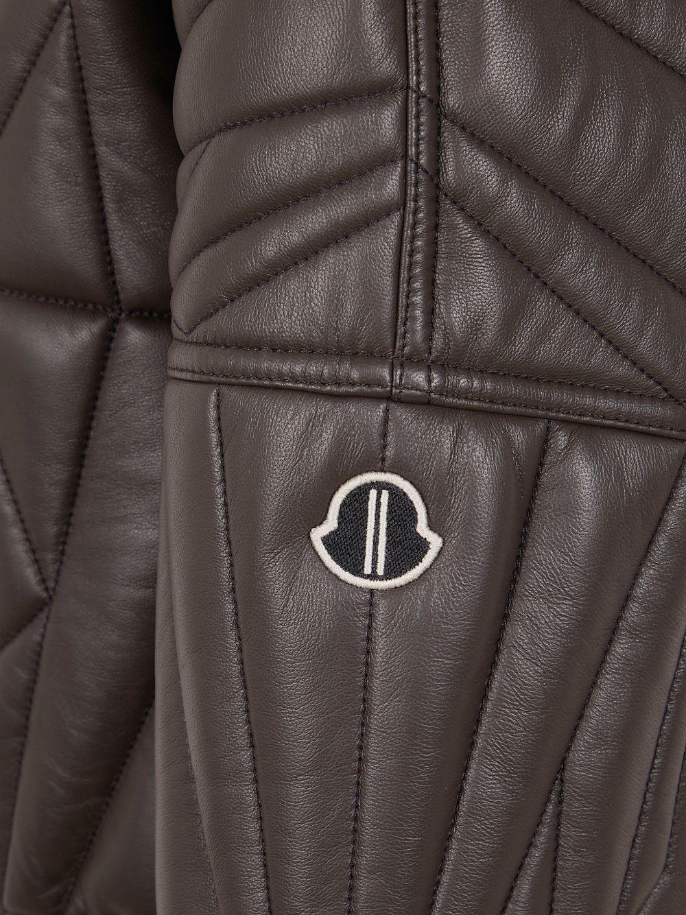 Giacca crop geocamo in marrone Rick Owens x Moncler - unisex<BR/> 