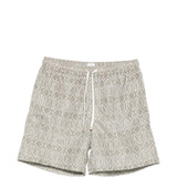 Pantaloncini da bagno con motivo geometrico in verde Eleventy - uomo 