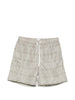 Men's Eleventy green geometric print swim shorts
