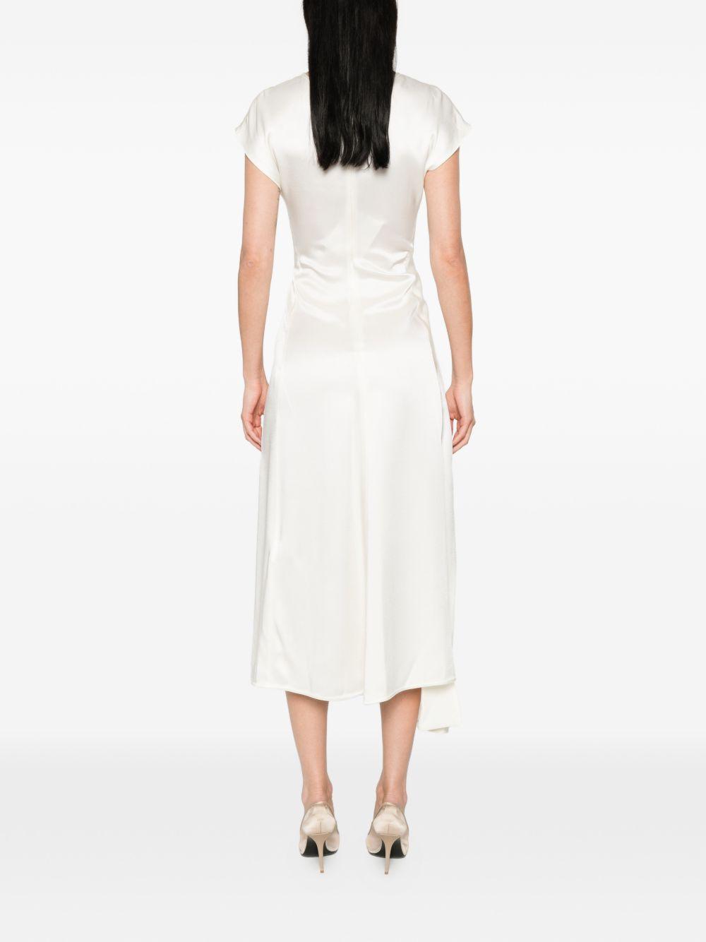Abito Aria con nodo in bianco Victoria beckham - donna 