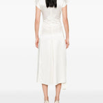 Abito Aria con nodo in bianco Victoria beckham - donna 