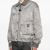 Giacca bomber con tasche in grigio Feng Chen Wang - uomo 