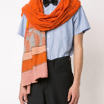 Stola in maglia mista in arancione Junya watanabe - uomo 