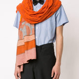 Stola in maglia mista in arancione Junya watanabe - uomo 