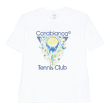 T-shirt a maniche corte con stampa grafica in bainco Casablanca - donna 