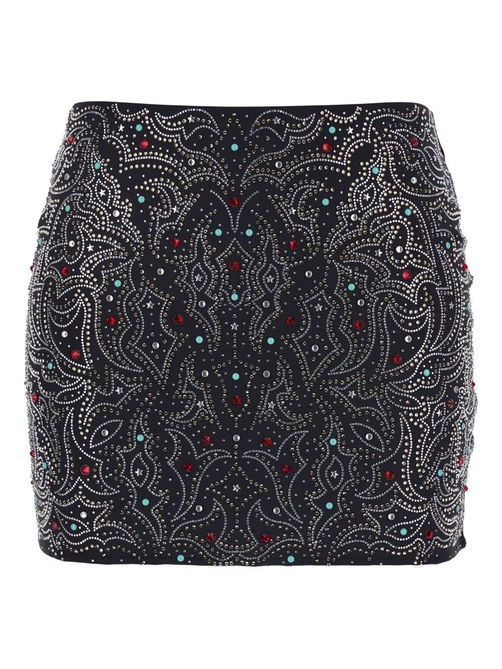 Gonna con paillettes in nero Venuja - donna 