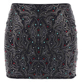 Gonna con paillettes in nero Venuja - donna 
